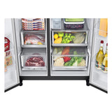 LG 630 L Frost-Free Inverter Wi-Fi InstaView Door-In-Door Side-By-Side Refrigerator with Ice and Water Dispenser ( GL-X257AMC3, Matte Black, Door Cooling+ with Hygiene Fresh+)