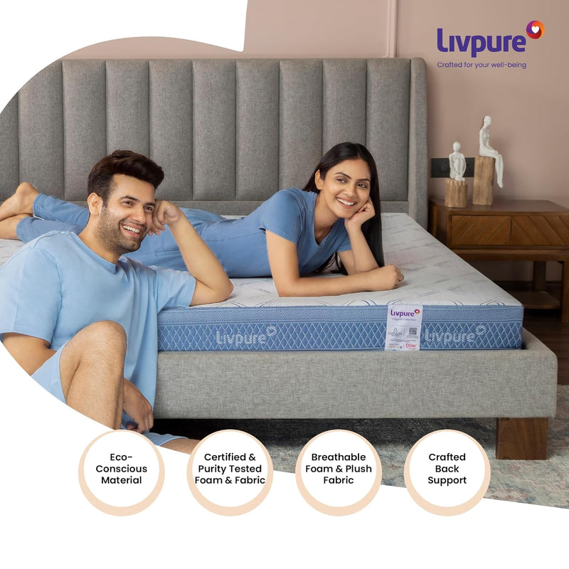 Livpure ORTHO King Size Mattress 72x70x6