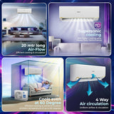 Haier Desert Rose 1.8 Ton 5 Star, New star rated, Wi-Fi HEXA Inverter Smart Split AC (AI Cooling, Energy Saving & Self-Clean, Human Detection, Copper, 4-way, Cools in 10 Sec at 60°C)-HSA20DSD-GAI5NB-I