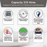 LG 210 L, 5 Star, Direct Cool, Smart Inverter Compressor, Single Door Refrigerator(GL-D231ABAU)