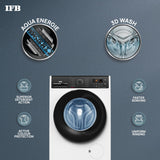IFB 6.5 Kg 5 Star Front Load Washing Machine 2X Power Steam (ELENA ZWS 6510, White & Black, In-built Heater)