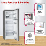 LG 251 L, 2 Star, Frost-Free Smart Inverter Double Door Convertible Refrigerator (GLT2526XWDS, Dazzle Steel, Multi Air Flow Cooling, Smart & Dairy Mode, Convertible Space for More Storage, 2026 Model)