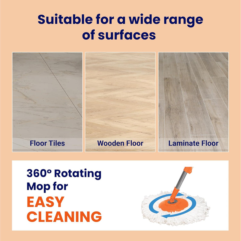 Chakaachak Eco spin Bucket Mop Set