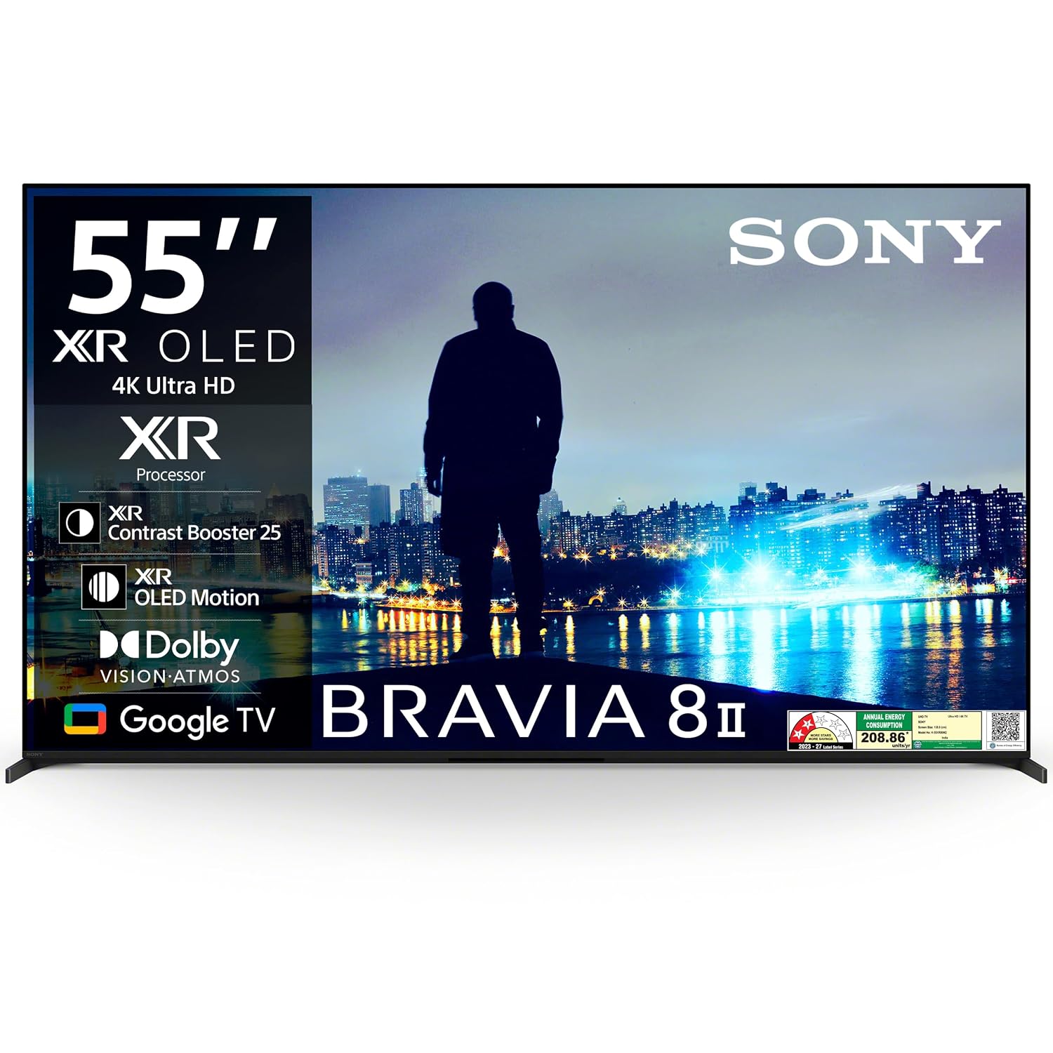Sony 139 cm (55 inches) BRAVIA 8M2 Series 4K Ultra HD Smart OLED Google TV K-55XR80M2