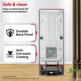 LG 251 L, 2 Star, Smart Inverter, Smart Mode, Frost-Free Double Door Refrigerator (GLT2526WWOB, Onyx Black, Multi Air Flow, Express Freeze, Deodorizer, Bigger Size & Better Cooling, 2026 Model)