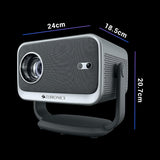 ZEBRONICS PIXAPLAY 67, Smart LED Projector, 9000 Lumens, 4K Support, 150 Inches Screen Size, Auto [ Focus | Keystone ], BT v5.2, HDMI, USB, RJ45, WiFi, 1080p Native, APP Support, BT Remote, Miracast