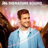 JBL LIVE200BT Bluetooth Wireless in Ear Earphones Neckband with 10 Hours Playtime, Multi Point Connectivity & Premium Aluminum Housing with mic (White)