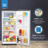 Voltas Beko, A Tata Product 183 L, 2-Star Single Door Direct Cool Refrigerator with Fresh Box Technology (RDC215C / 2S0XIR0M0000GO, Hairline Silver)