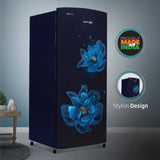 Voltas Beko, A Tata Product 183 L, 3-Star Single Door Direct Cool Refrigerator with Fresh Box Technology (RDC215B / 3S0BFR0M0000GO, Fressia Blue)