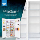 Voltas Beko, A Tata Product 472 L Side by Side Frost Free Refrigerator with ProSmart Inverter Compressor (RSB495/FPV300RXID, INOX steel, Electronic Temperature Control and Display)