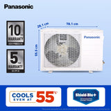 Panasonic 1.5 Ton 3 Star Premium Wi-Fi Inverter Smart Split AC (Matter Enabled, Higher Airflow, Copper Condenser, 7in1 Convertible, True AI, 2-Way, PM 0.1 Filter, CS/CU-SU18AKY3W, White)