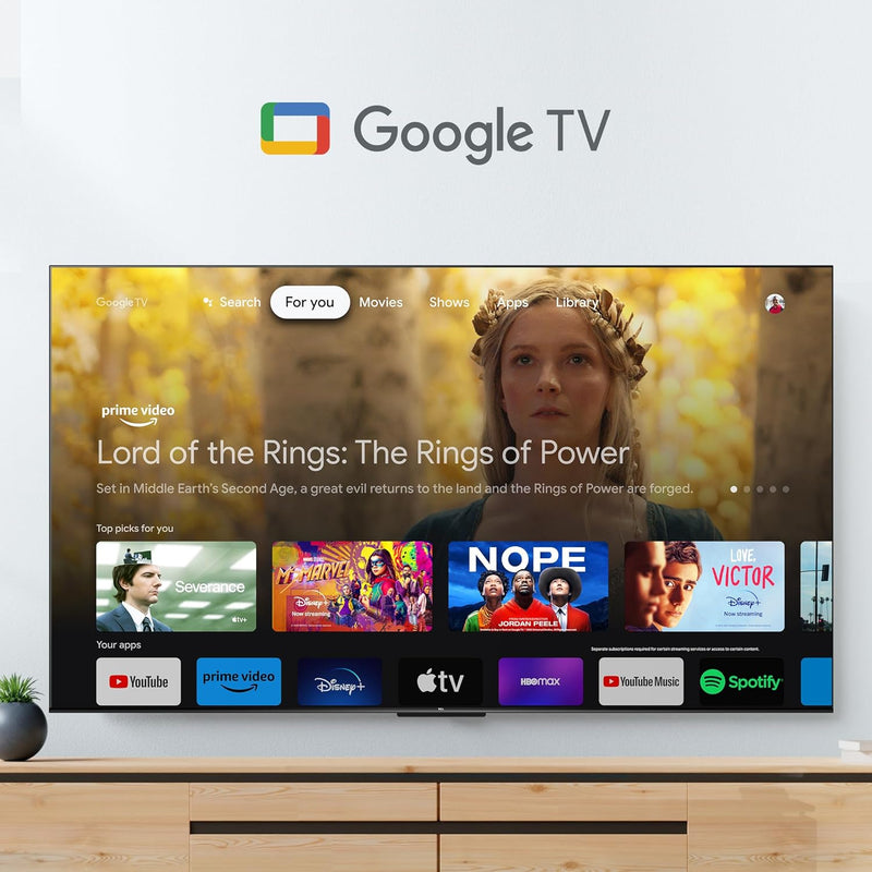 TCL 79.97 cm (32 inches) Metallic Bezel-Less S Series Full HD Smart LED Google TV 32S5500 (Black)