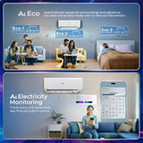 Haier Desert Rose 1.8 Ton 5 Star, New star rated, Wi-Fi HEXA Inverter Smart Split AC (AI Cooling, Energy Saving & Self-Clean, Human Detection, Copper, 4-way, Cools in 10 Sec at 60°C)-HSA20DSD-GAI5NB-I