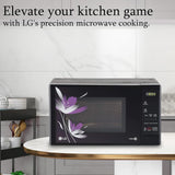 LG 20 L Solo Microwave Oven (MS2043BP, Black, With Health Plus Menu & Steam Clean)