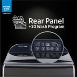 Voltas Beko, A Tata Product 8 Kg 5 Star Fully-Automatic Top Loading Washing Machine (WTL8006UEAH / OBS3060, Dark Grey, Inbuilt Heater)