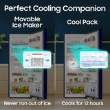 Samsung 236 L, 2 Star, Convertible, Digital Inverter Frost Free Double Door Refrigerator (RT40H28U2HSHL, Hydrangea Blue, 2026 Model)