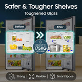 Samsung 236 L, 2 Star, Digital Inverter, Frost Free Double Door Refrigerator (RT40H28W2QHL, Gray Silver, 2026 Model)