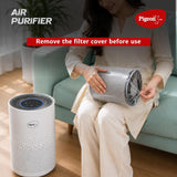 Pigeon Air Purifier for Home, HEPA H13, 99.99% PM2.5, White, 235 Sq Ft