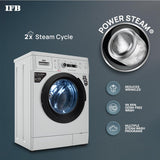 IFB 7 Kg 5 Star Fully Automatic Front Load Washing Machine 2X Power Steam (NEO DIVA BXS 7010, White & Black, In-built Heater