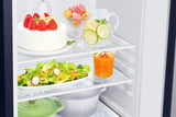 Samsung 189L 5 Star, Inverter, Direct-Cool Single Door Refrigerator (RR21C2H25UZ/HL,Midnight Blossom Blue) Base Stand Drawer