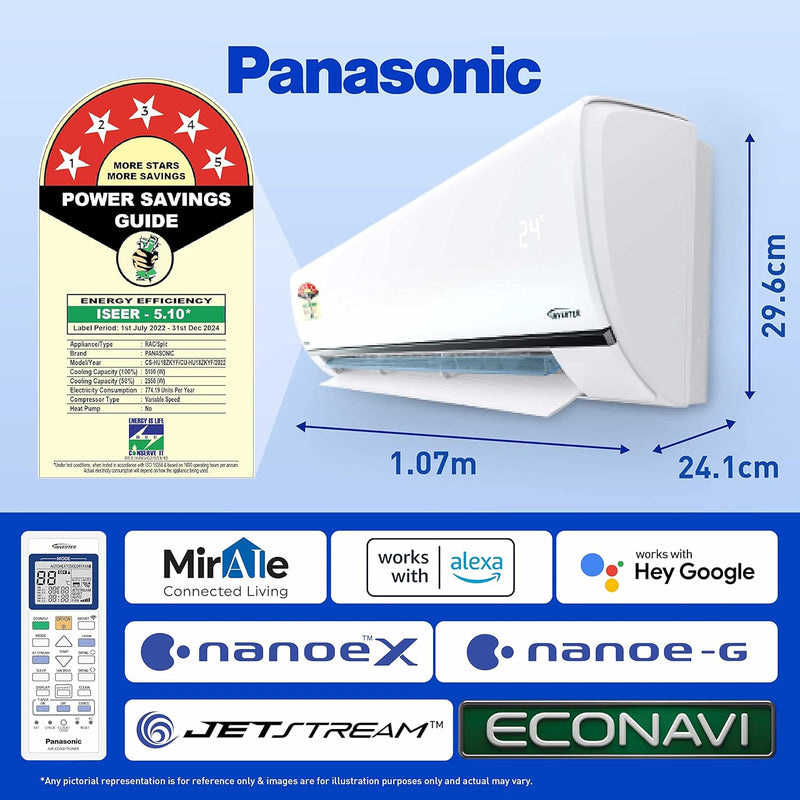 panasonic ac 1.5 ton 5 star copper inverter 2022