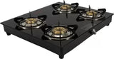 Butterfly Rapid 4 Glass Manual Gas Stove  (4 Burners)