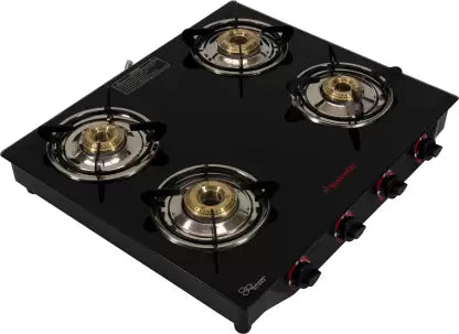 Butterfly Rapid 4 Glass Manual Gas Stove  (4 Burners)