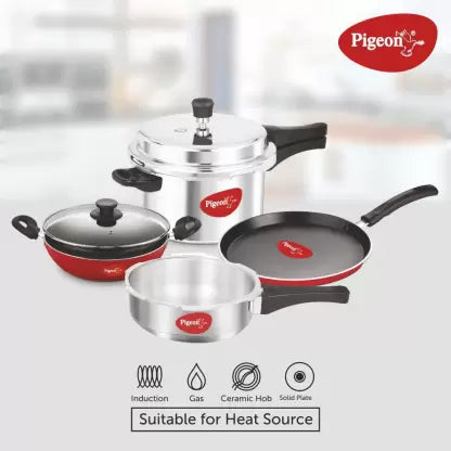Pigeon Vibrant Induction Bottom Non-Stick Coated Cookware Set