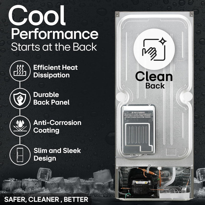 LG 240 L 3 Star Frost-Free Smart Inverter Double Door Refrigerator (GL-S292RDSX, Dazzle Steel, Convertible & Multi Air Flow Cooling)