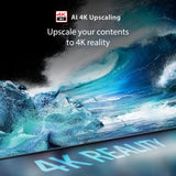 TOSHIBA 215 cm (85 inches) C450NP Series 4K Ultra HD Smart Google QLED TV 85C450NP (Black)