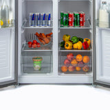 Lifelong 505 L Frost Free Side by Side Refrigerator (Silver, LLSBSR505)