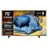 TOSHIBA 189 cm (75 inches) C350NP Series 4K Ultra HD Smart LED Google TV 75C350NP (Black)