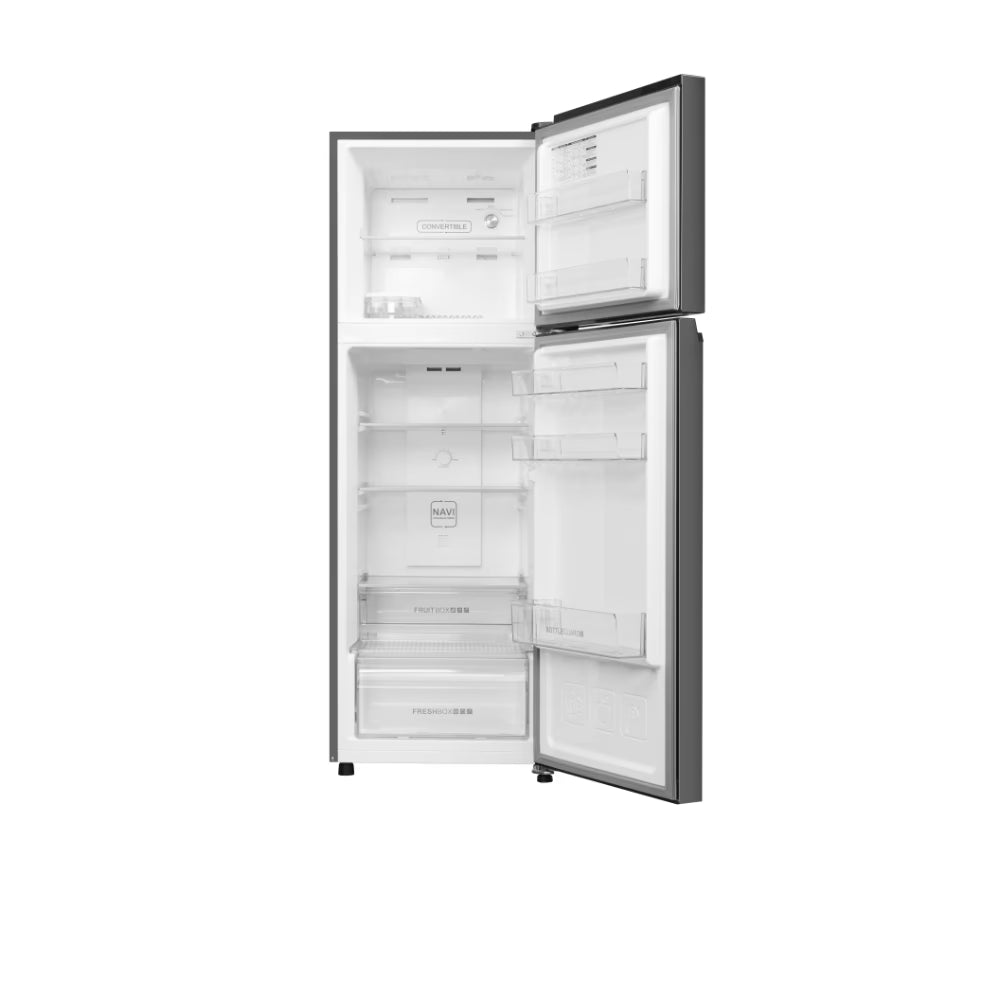 Haier 240 L, 2 Star, 5 In 1 Convertible, Frost Free Double Door Refrigerator (HRF-2902IBGB-P, GE Black)