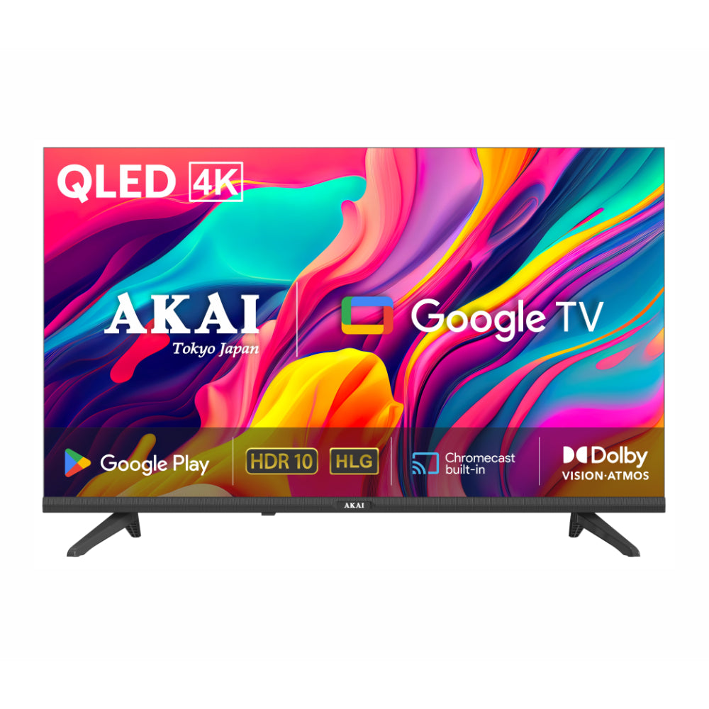 AKAI 140 cm (55 Inch) Bezel-Less 4K UHD Smart QLED Google TV, AL55GQU-SFWS Seal Packed Brand New with 1+1 year warranty