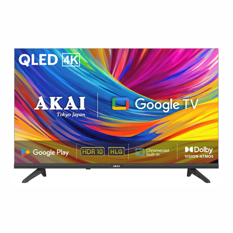 AKAI 65 Inch 4K Google TV (AL65GU-SFWS, Black) with 1+1 year warranty