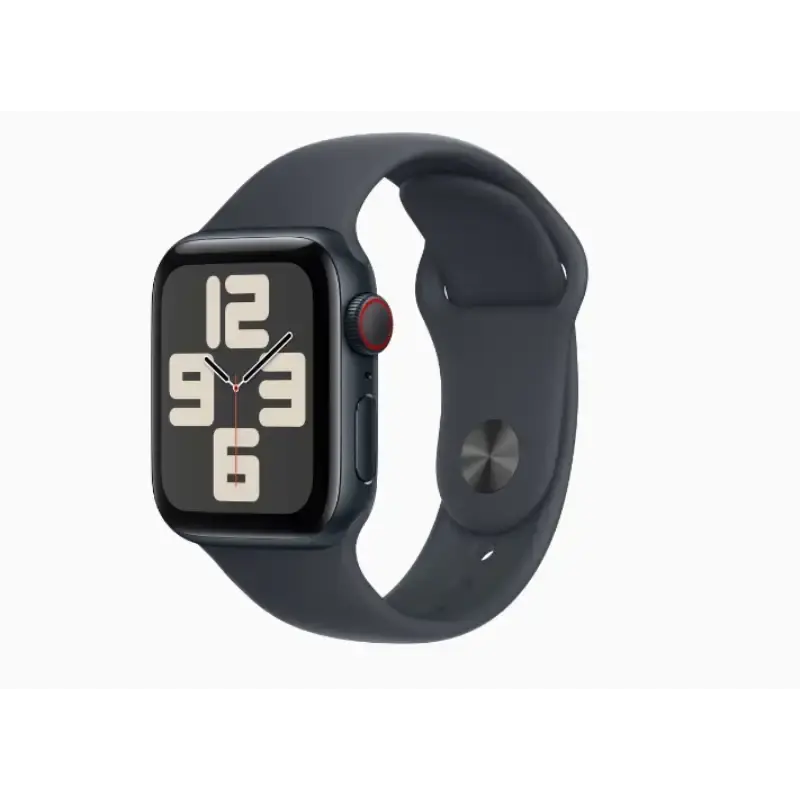 Apple Watch SE MXE93HN and A 40mm GPS, Midnight Aluminium Case, Midnight Sport Band, watchOS 11