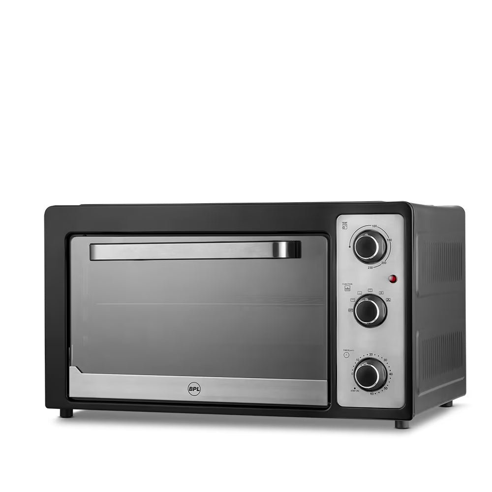 BPL Kitchen Up 40 Litres Oven Toaster Griller (OTG) with Rotation Basket, Convection, Rotisserie, Black, BOTGRBBQC00540