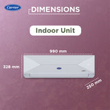 Carrier 1.5 Ton 3 Star Inverter Split Air Conditioner (19K XPERT EDGE GXI),CAI19PE3R36F0