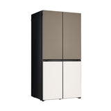 LG 614 litres Side By Side Refrigerator, Clay Brown & Beige, GR-B24FQGJB