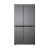 LG 650 L 3-Star Convertible Side-by-Side Refrigerator with Multi-Air Flow & Smart Diagnosis, Dazzle Steel, GL-B257JDS3