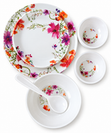 Sannanware Dine Smart Melamine Dinner Set (18Pieces)
