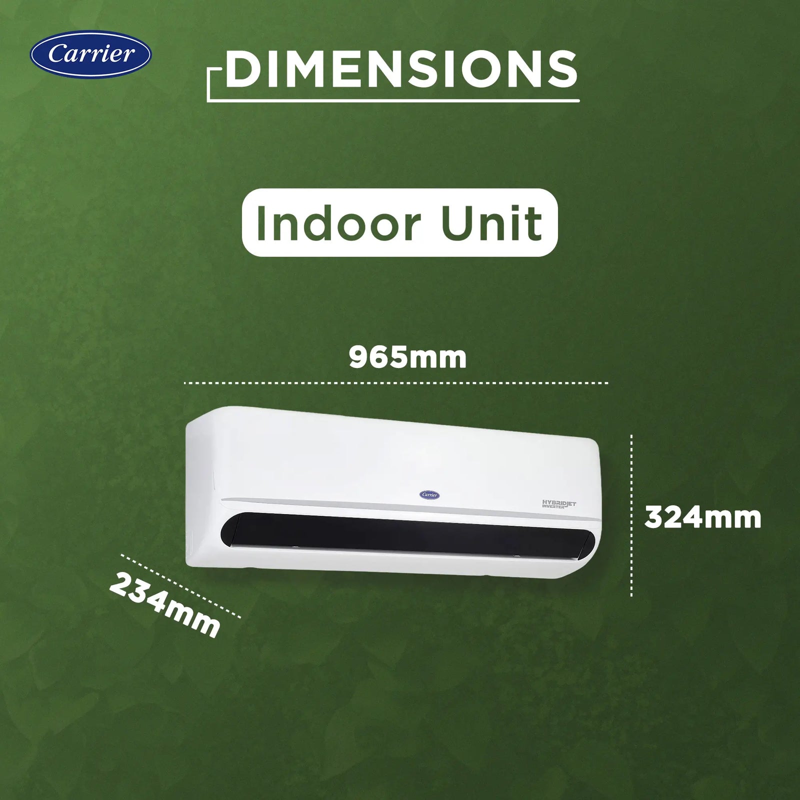 Carrier INDUS Fxi Alpha 1.5 Ton 3 Star Split Inverter AC