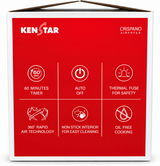 Kenstar Crispano 4.5L Digital Air Fryer,1400W Powerful Heating,Non-Stick Pan,White