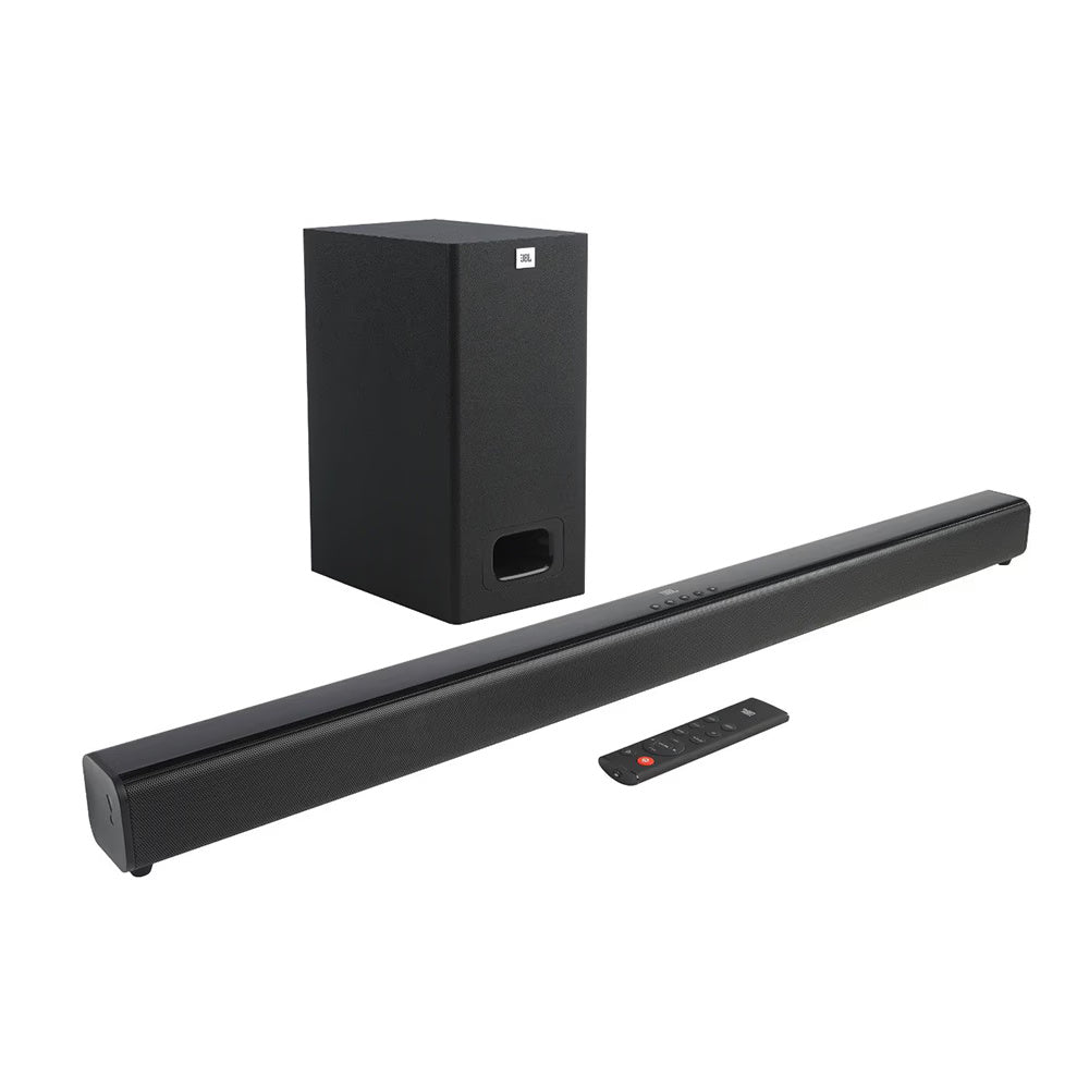 JBL Cinema SB130 2.1 Channel Soundbar with Wired Subwoofer (110 Watts, Dolby Digital, Extra Deep Bass)
