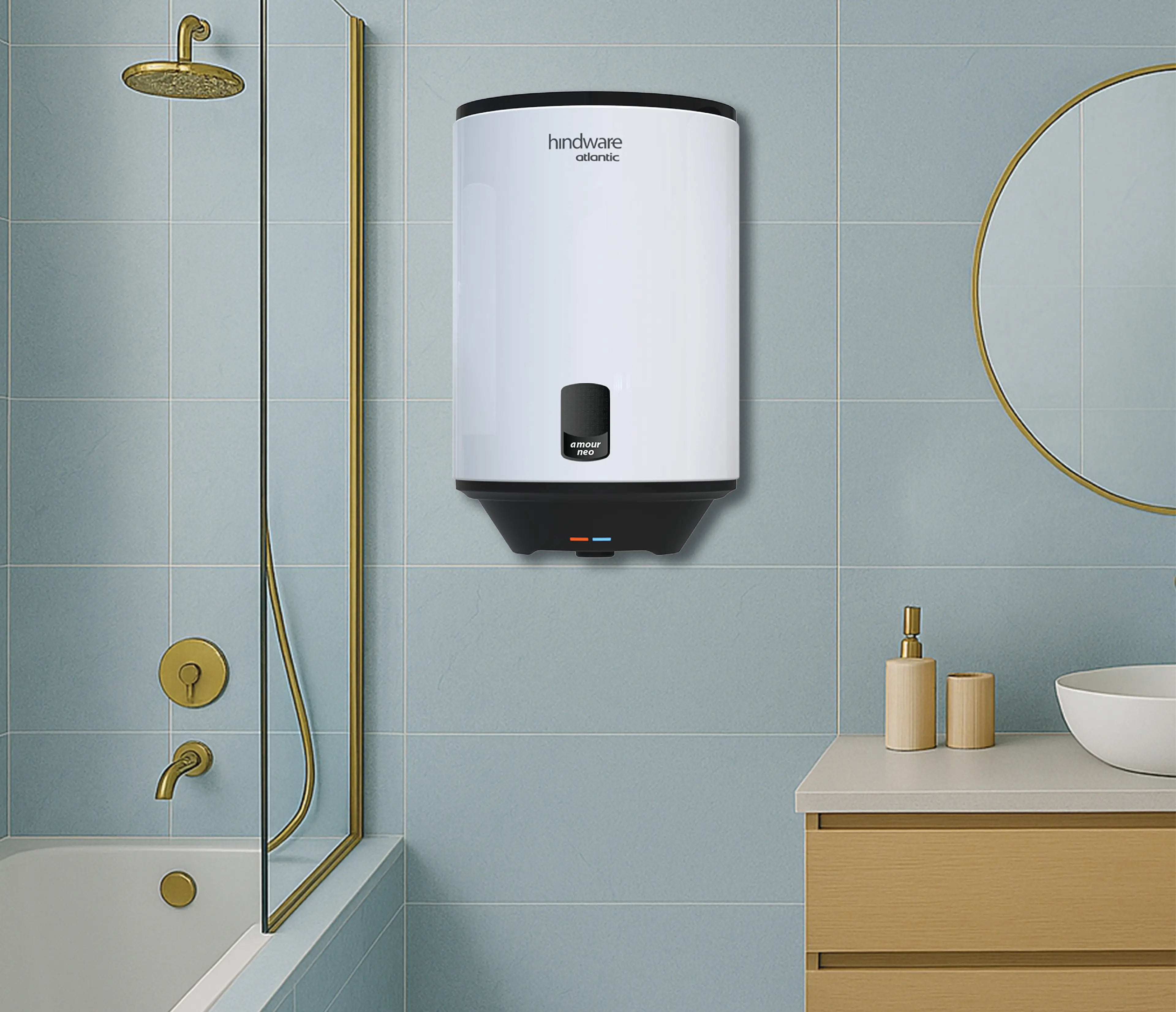 Hindware 25 L Storage Water Geyser (AMOUR NEO, Black)