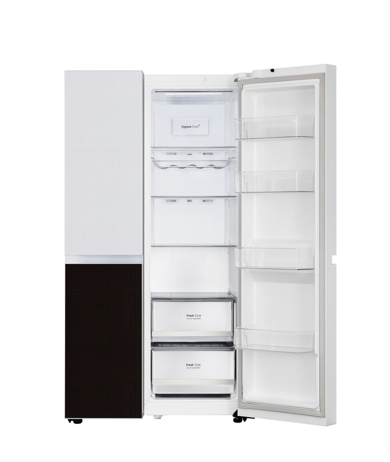 LG 650 L Side by Side Refrigerator, Check Mate, GL-B257DCM3