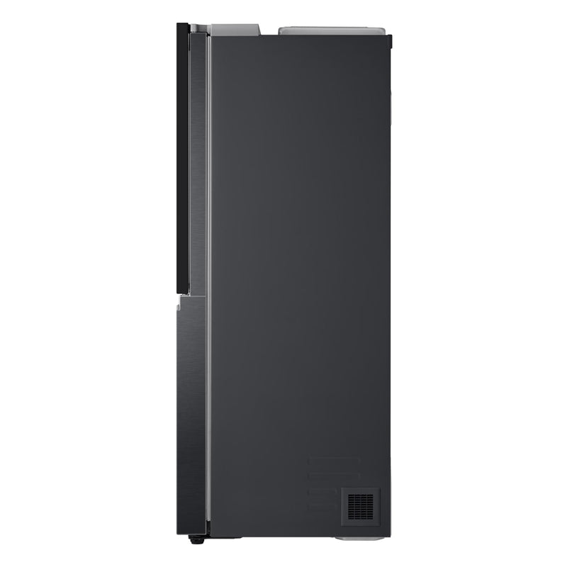 LG 630 L Frost-Free Inverter Wi-Fi InstaView Door-In-Door Side-By-Side Refrigerator with Ice and Water Dispenser (2024 Model, GL-X257AMC3, Matte Black, Door Cooling+ with Hygiene Fresh+)