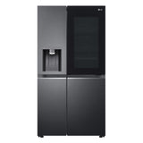 LG 630 L Frost-Free Inverter Wi-Fi InstaView Door-In-Door Side-By-Side Refrigerator with Ice and Water Dispenser (2024 Model, GL-X257AMC3, Matte Black, Door Cooling+ with Hygiene Fresh+)