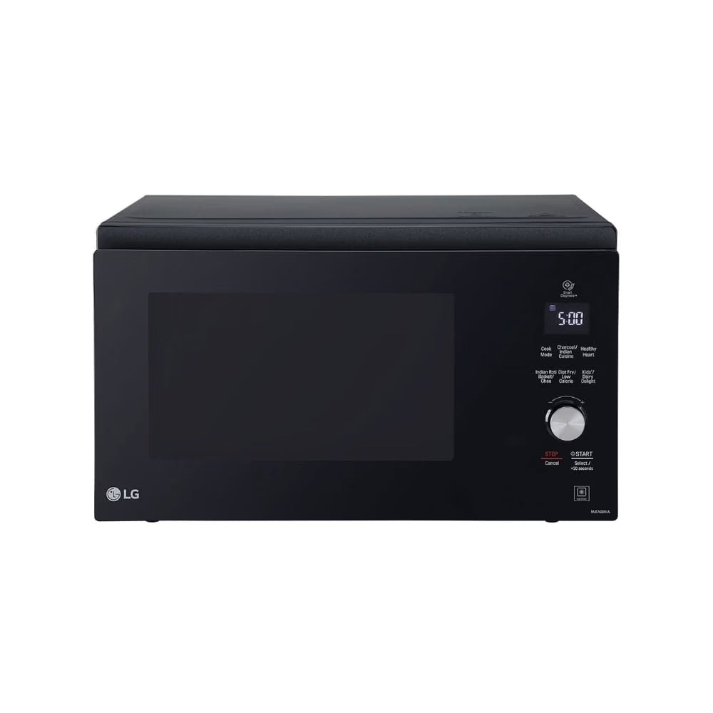 LG 32 L Scan to Cook Wi-Fi Enabled Charcoal Convection Healthy Microwave Oven (MJEN326ULW, Motorised Rotisserie for Bar-be-queing at home, Diet Fry, Black)