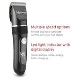 Lifelong Hair & Beard Trimmer LLPCM17 With 3hr Runtime,6 Combs (3mm - 12mm) & Digital Display (Grey)